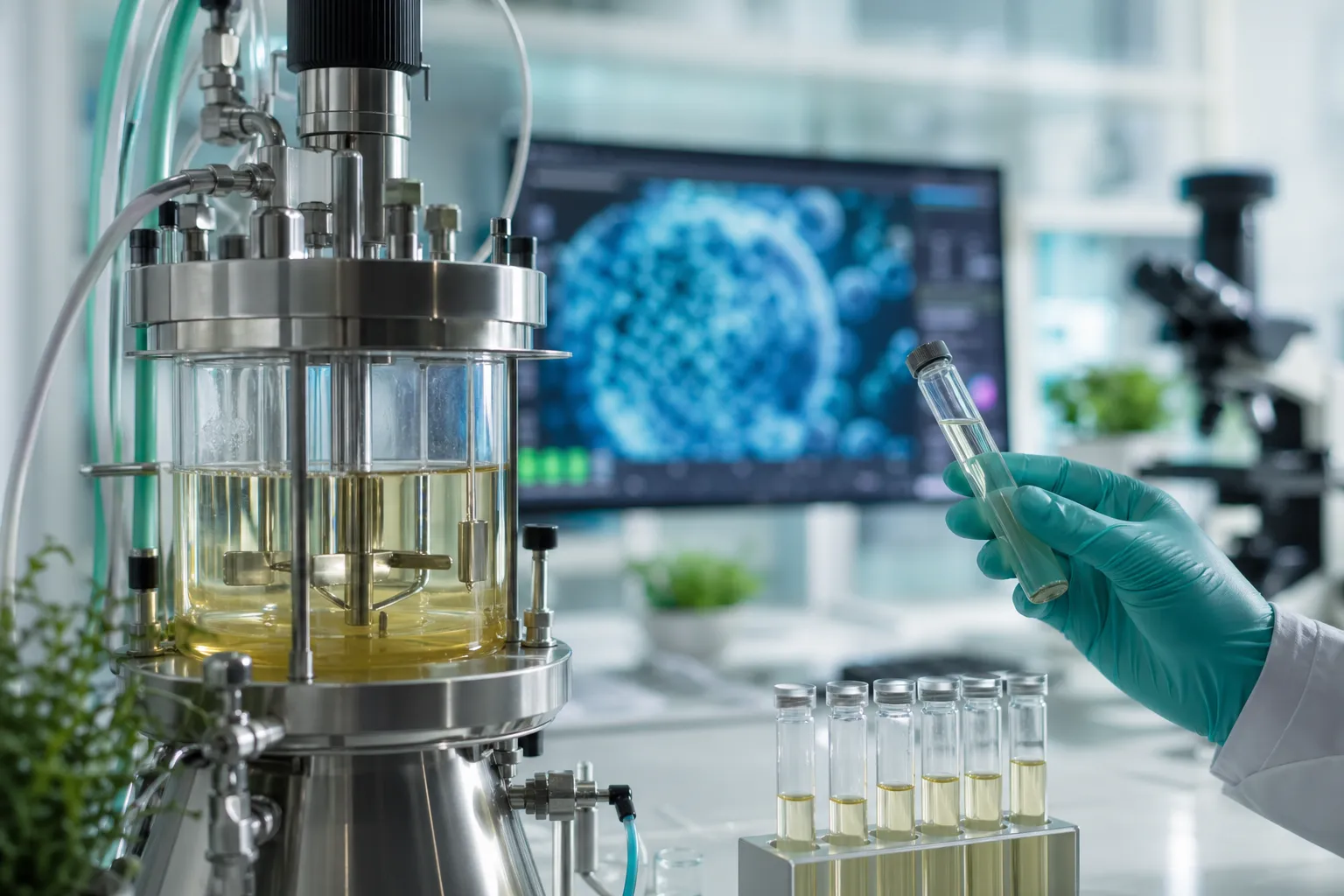 Postbiotic research and proprietary cell separation technology in a laboratory